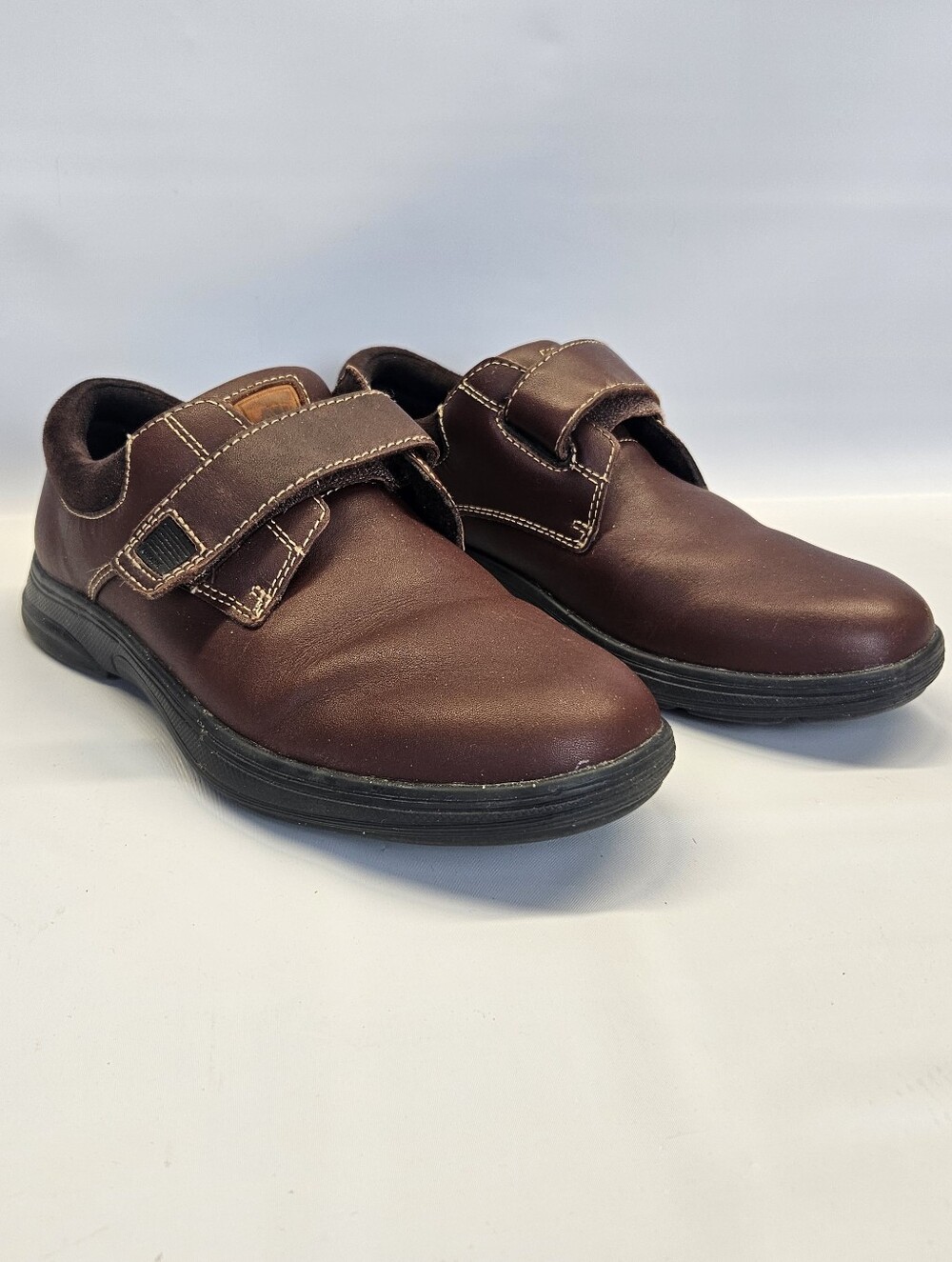 Anodyne No. 64 Shoes Comfort Brown Leather Diabetic Mens 7.5 Adjustable